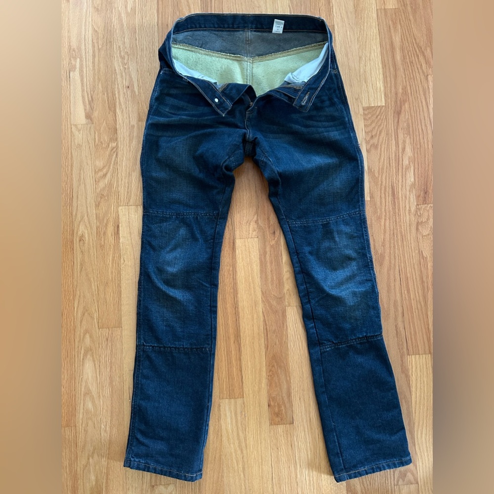 Draggin Kevlar Lined Motorcycle Jeans Mens 32x34 Blue